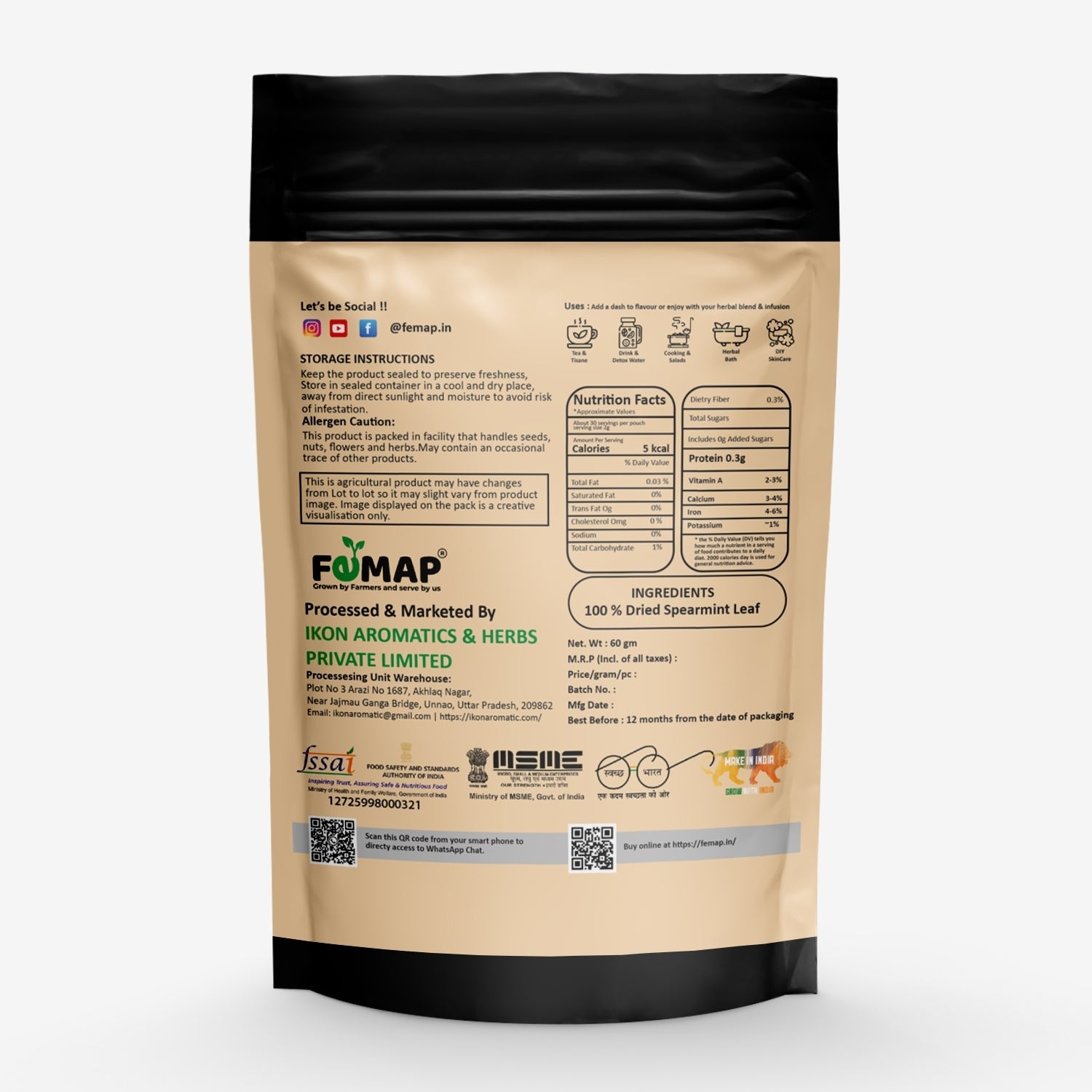 FEMAP product packaging with label on a white background