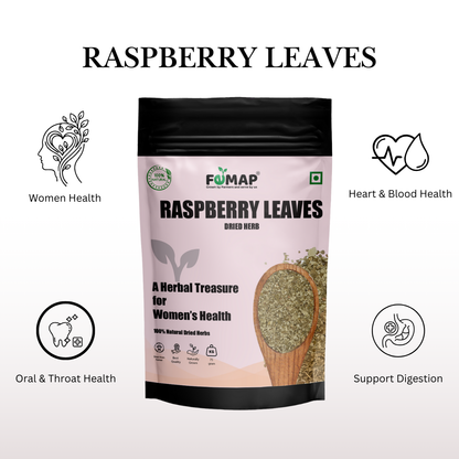 Dried Raspberry Leaves (Rubus idaeus) – 75 g | 100% Pure Herbal Leaves