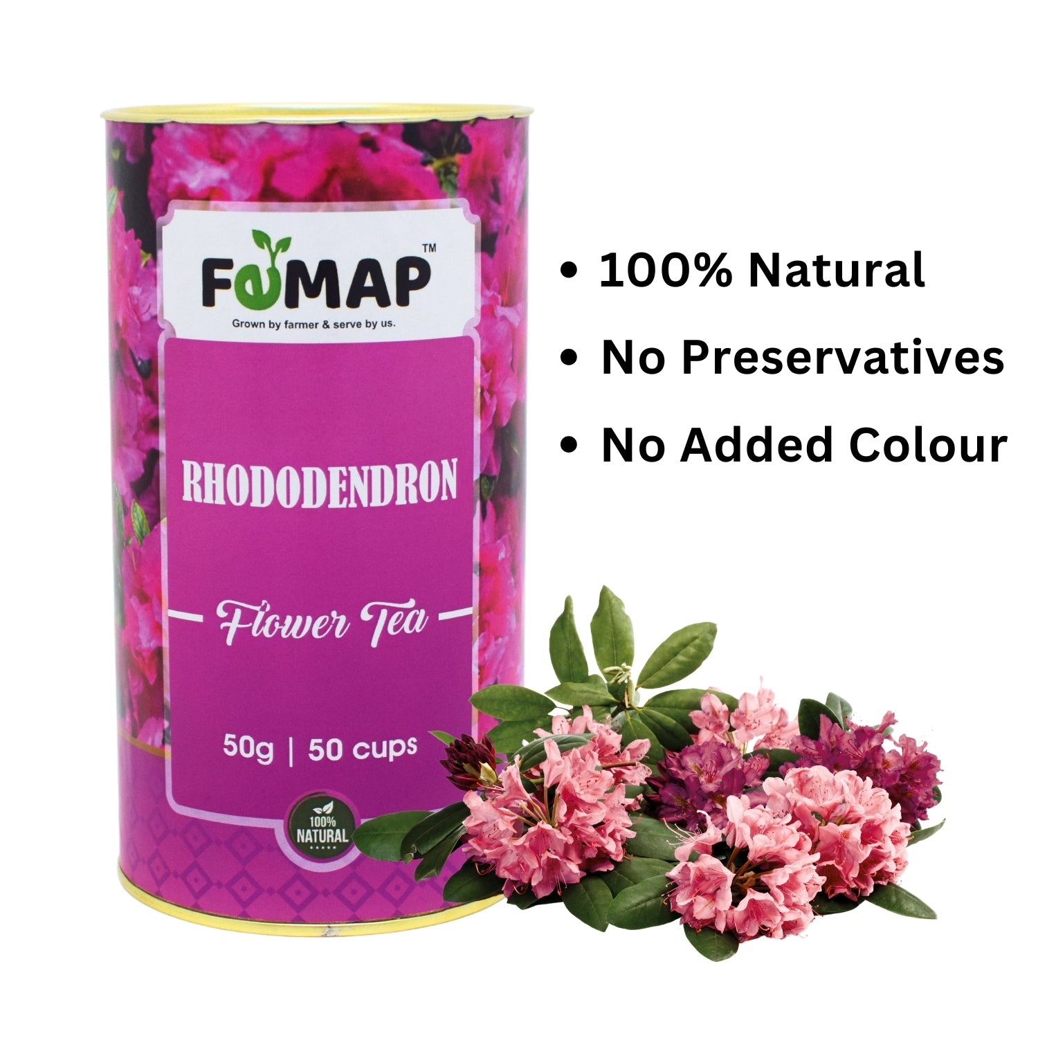FEMAP Rhododendron Flower Tea – 100% Natural, No Preservatives, No Added Colour