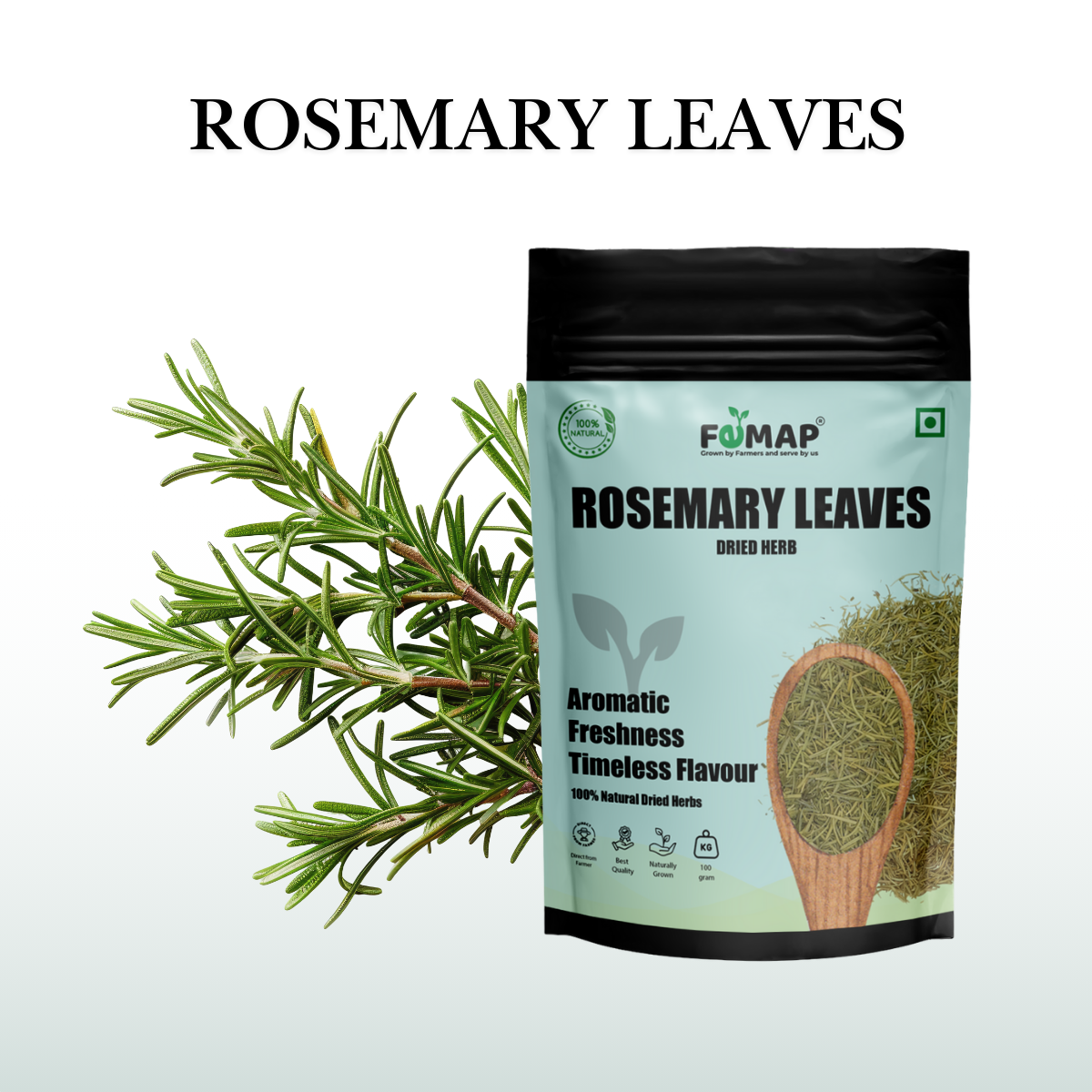 Dried Rosemary Leaves – 100 g | 100% Pure Herbal Leaves