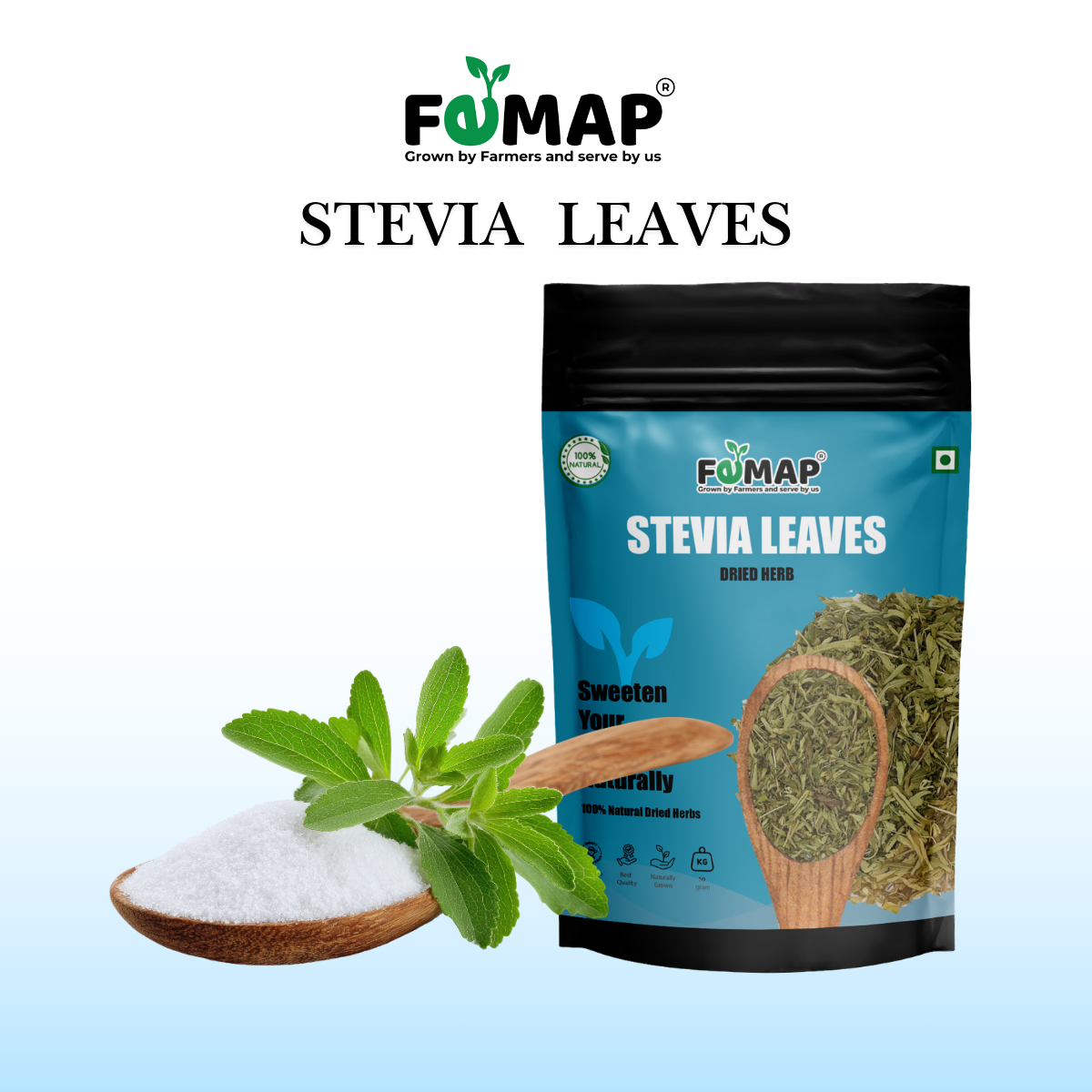 Dried Stevia Leaves – 50 g | Pure Natural Herbal Leaves
