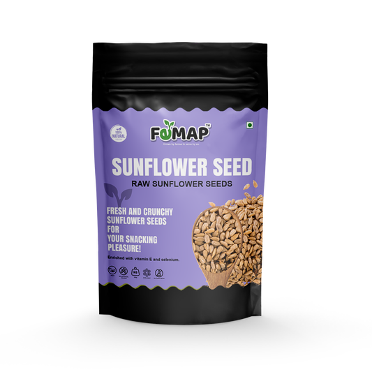 Femap Raw Sunflower Seeds front packaging – crunchy and nutritious, enriched with Vitamin E and selenium