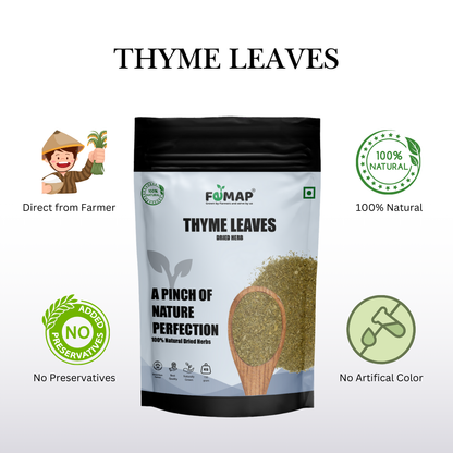 Dried Thyme Leaf (Thymus vulgaris) – Natural Herbal Leaves 150gm